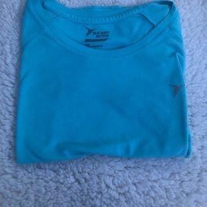 blue T-shirt